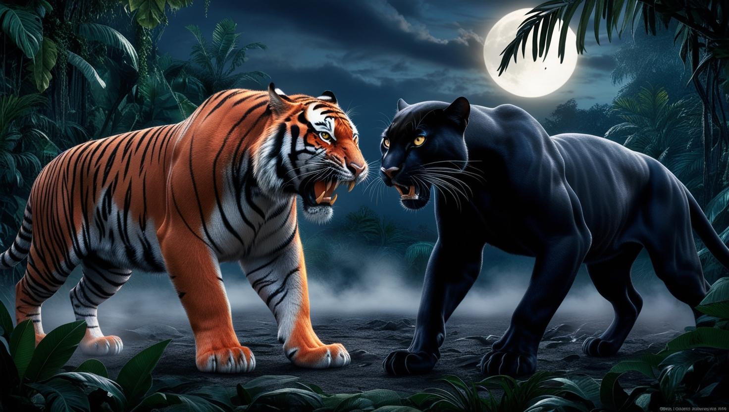 Tiger vs Black Panther