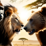 Gorilla vs Lion vs Bear