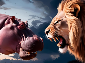 Hippo vs Lion