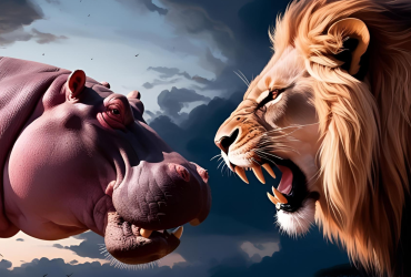 Hippo vs Lion