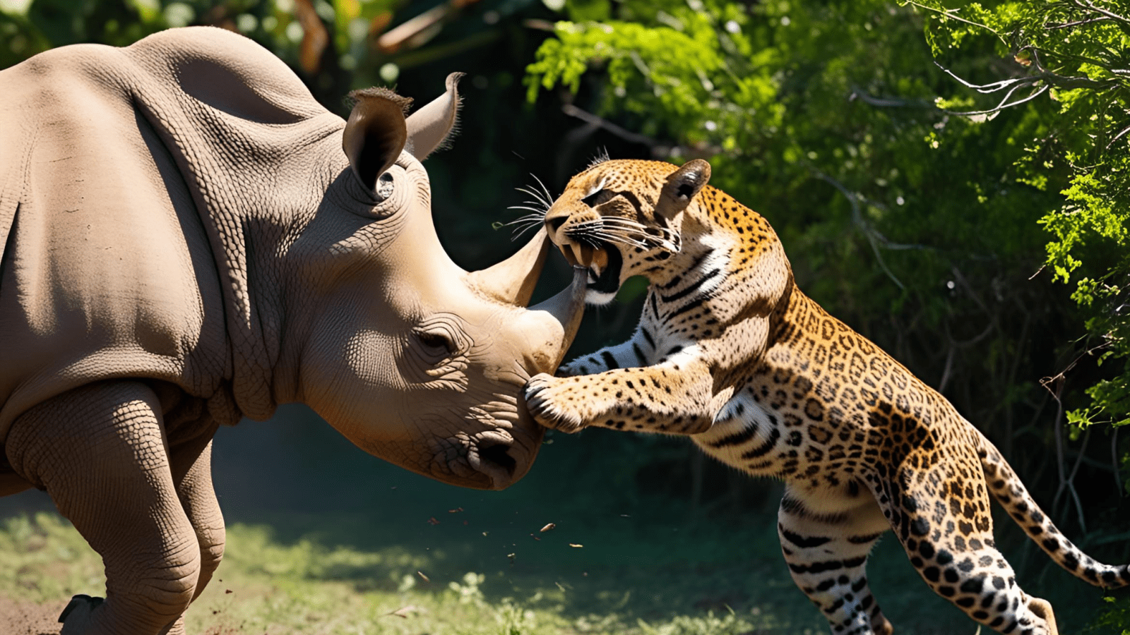 Rhino vs Jaguar