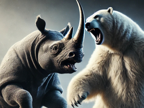 Rhino vs Polar Bear