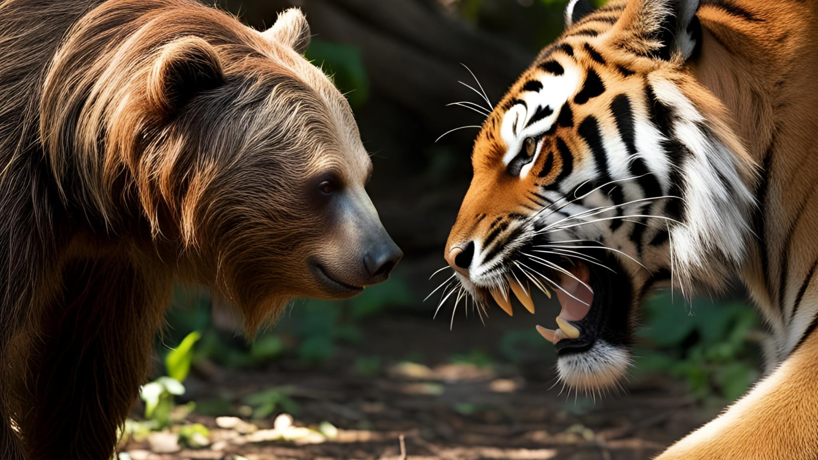 Sloth Bear vs Tiger