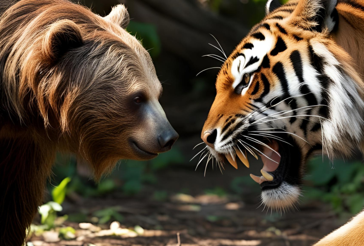 Sloth Bear vs Tiger