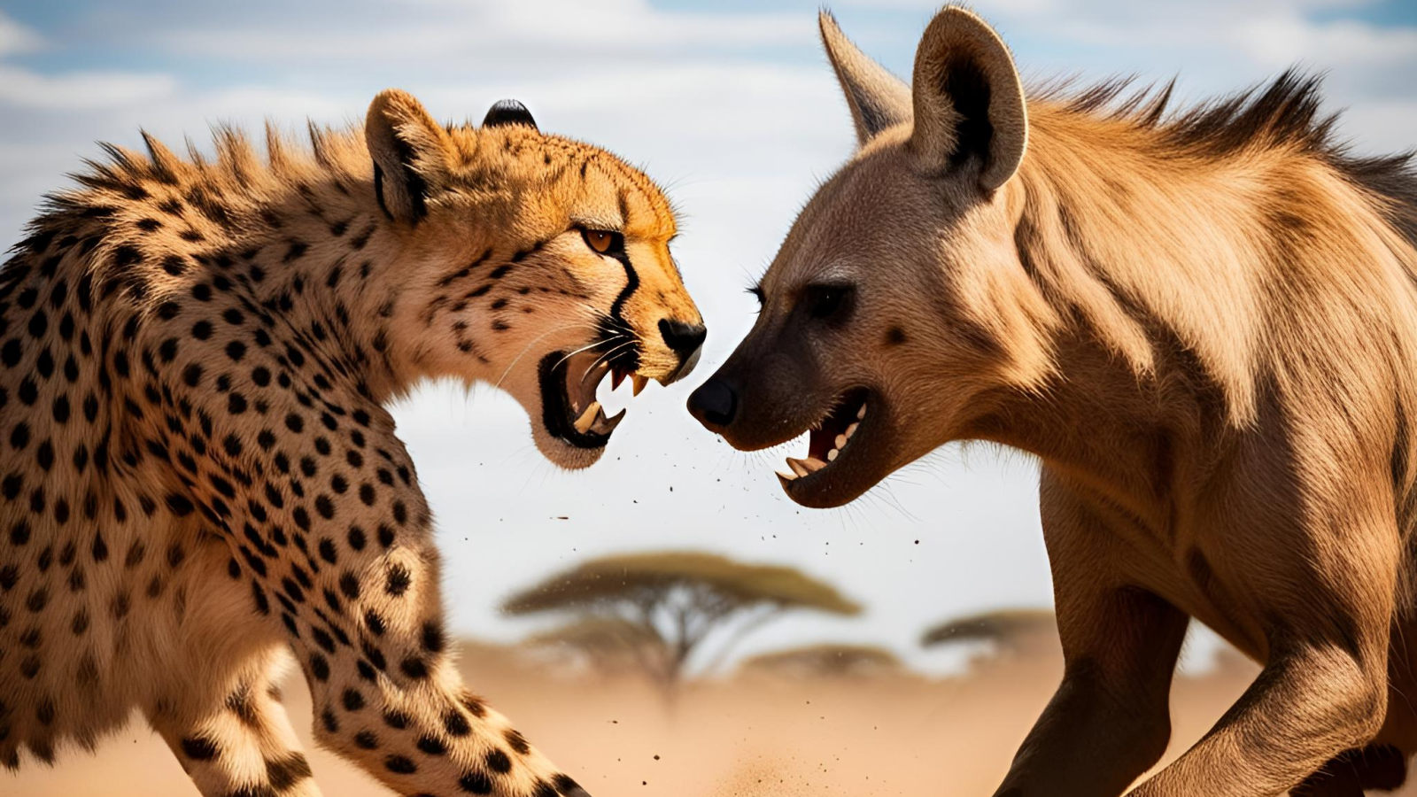 cheetah vs hyena who wins