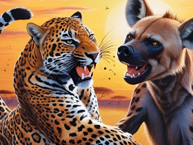 jaguar vs hyena who wins