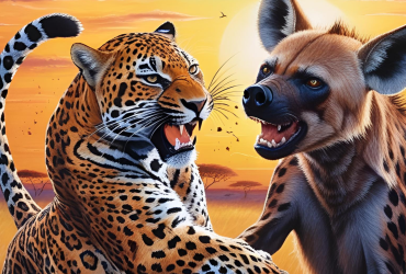 jaguar vs hyena who wins