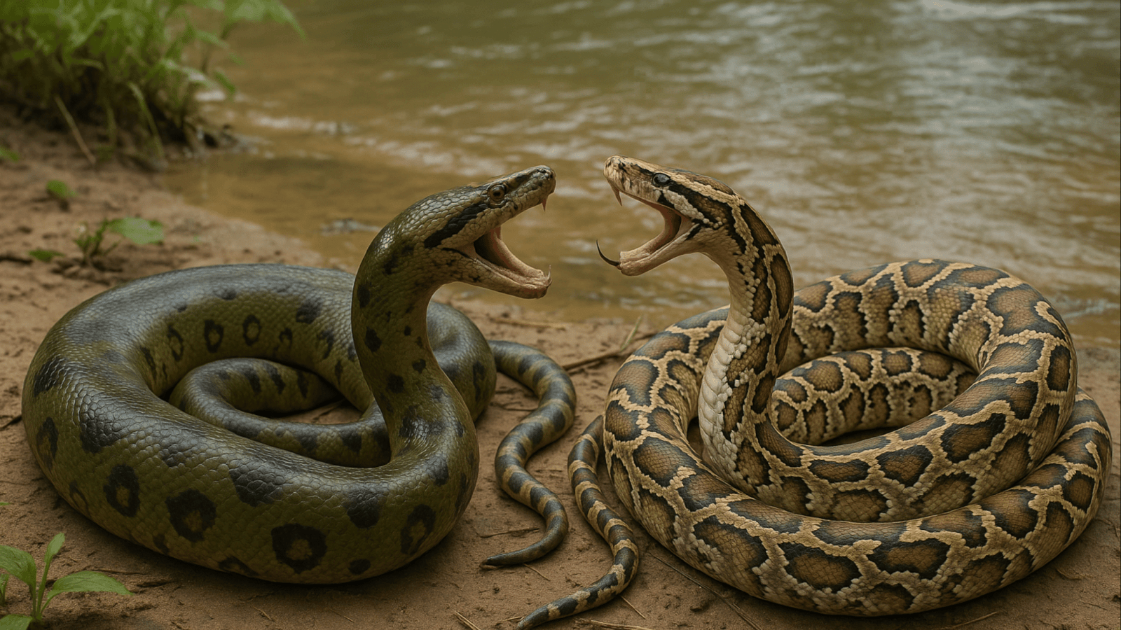 Anaconda vs Python Snake
