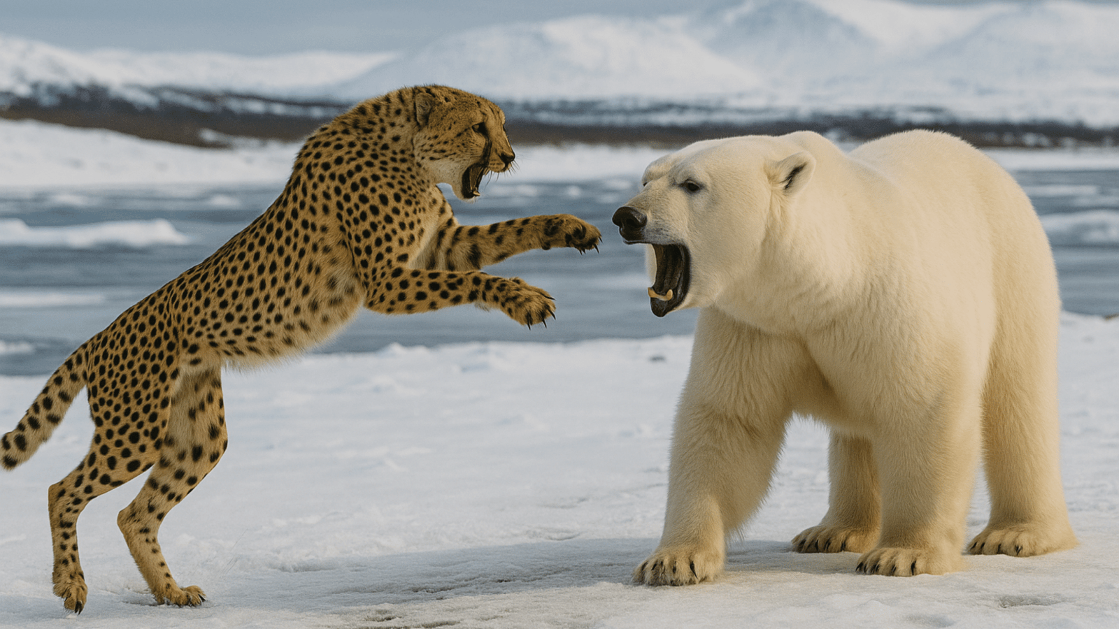 Cheetah vs Polar Bear