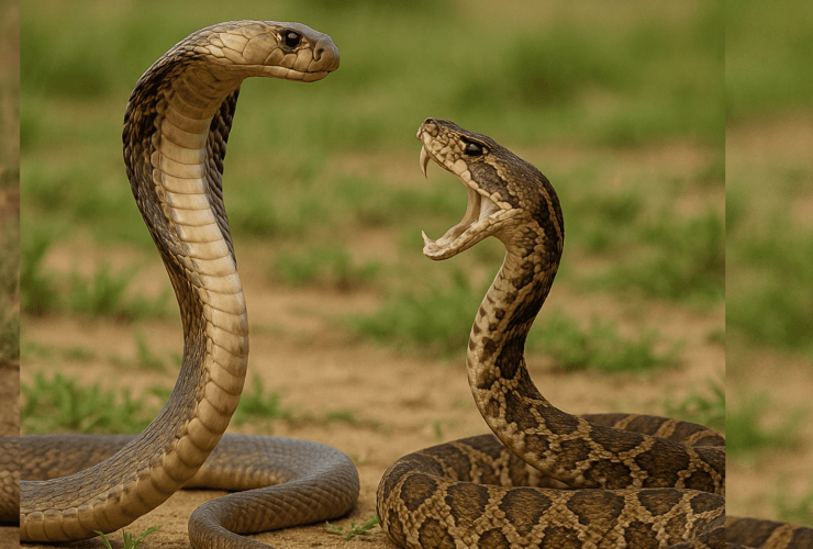 Cobra vs Viper Snake