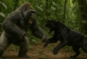 Gorilla Vs Black Panther