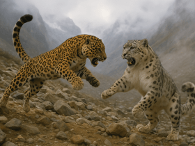 Jaguar Vs Snow Leopard