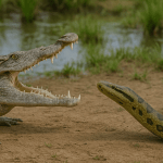 Nile Crocodile Vs Anaconda