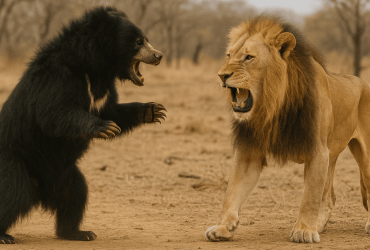 Sloth Bear vs Lion