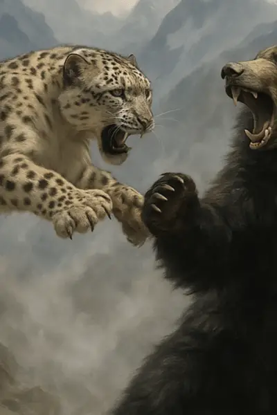 Snow Leopard Vs Sloth Bear