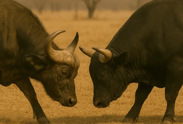 Buffalo vs Bull Fight