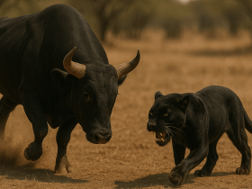 Bull vs Black panther