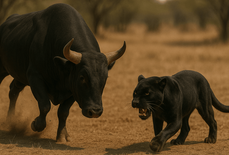 Bull vs Black panther