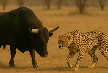 Bull vs Cheetah