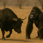 Bull vs Gorilla Fight