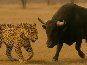 Bull vs Jaguar