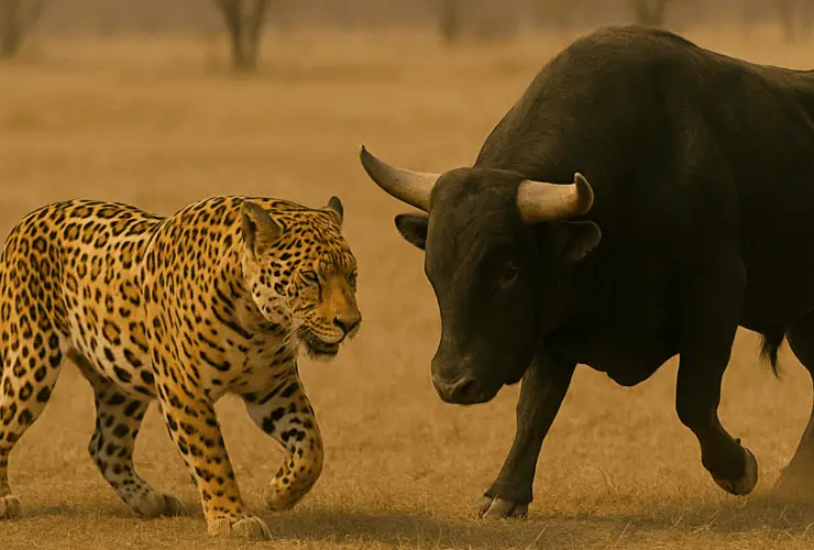 Bull vs Jaguar