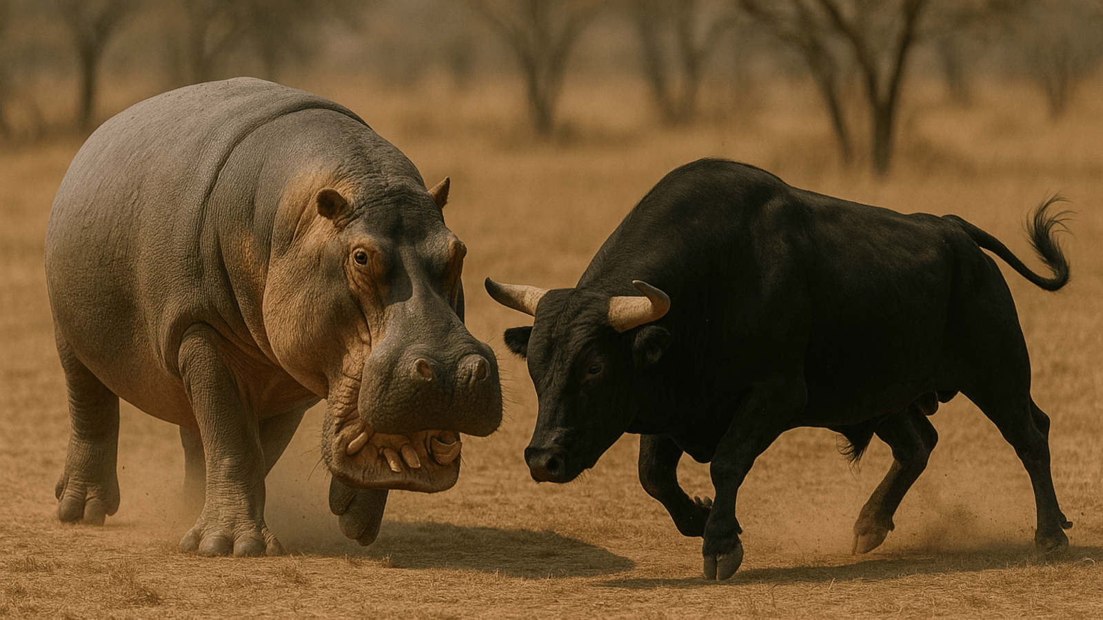 Hippo vs Bull