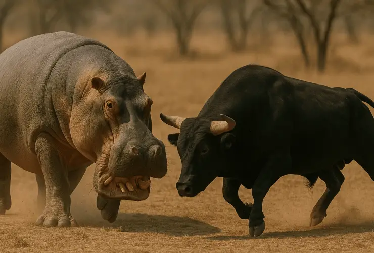 Hippo vs Bull