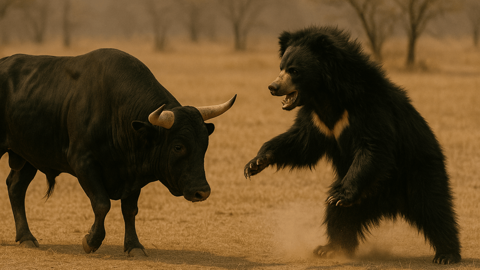 bull vs sloth bear