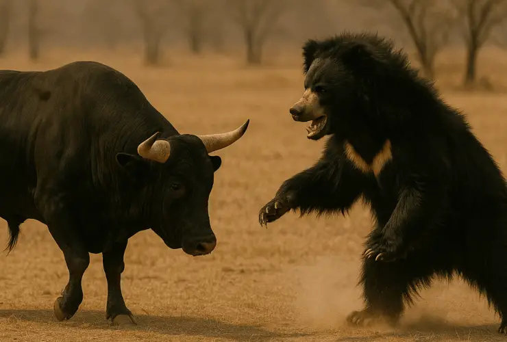 bull vs sloth bear