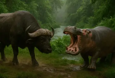 Hippo vs Buffalo